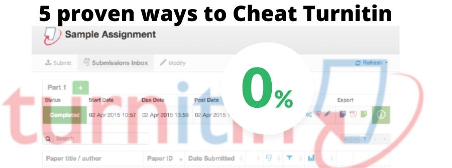 how to cheat turnitin software