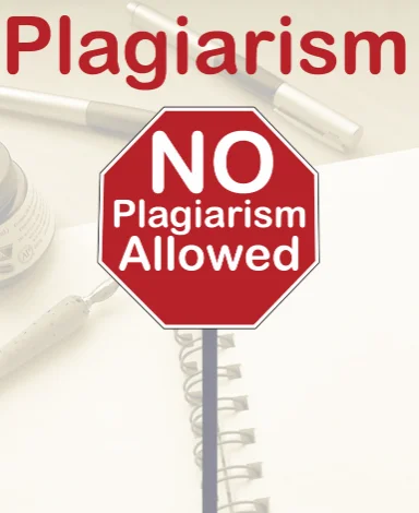 plagiarism not allowed