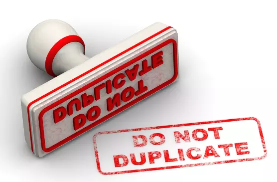 Don't duplicate