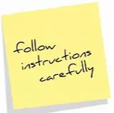 we follow instructions