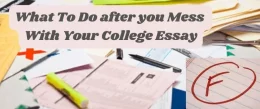 Messed up your College Essay: 6 Causes and what to Do Next