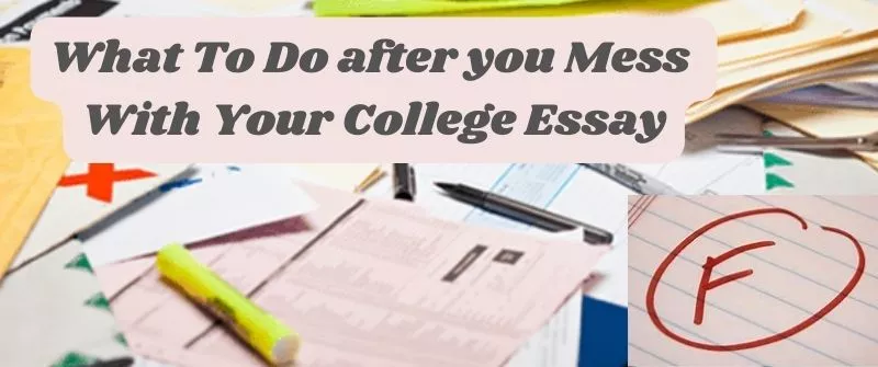 What To Do after you Mess With Your College Essay