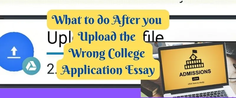 After uploading the wrong college essay