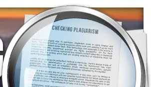 checking plagiarism