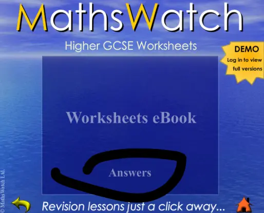 mathswatch answers