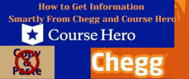 Copy-Paste From Chegg Or Course Hero