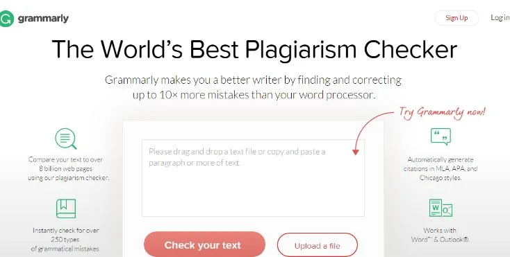 using grammarly plagiarism checker