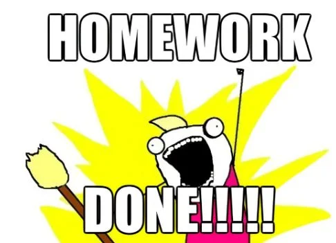 finished homework