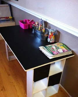 organised homework table